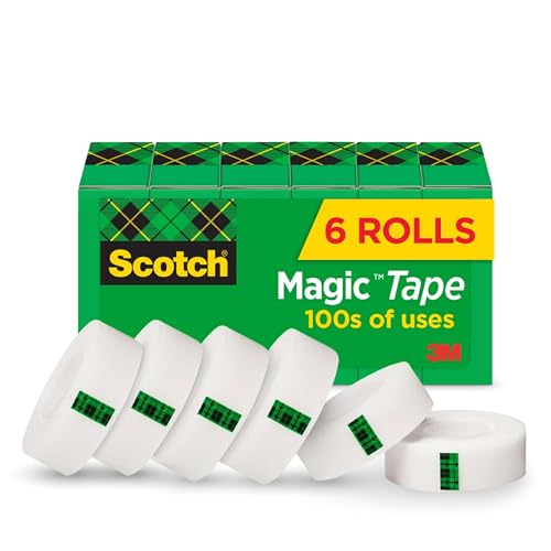 Scotch Brand Magic Tape, Standard Width, Engineered for Office an...