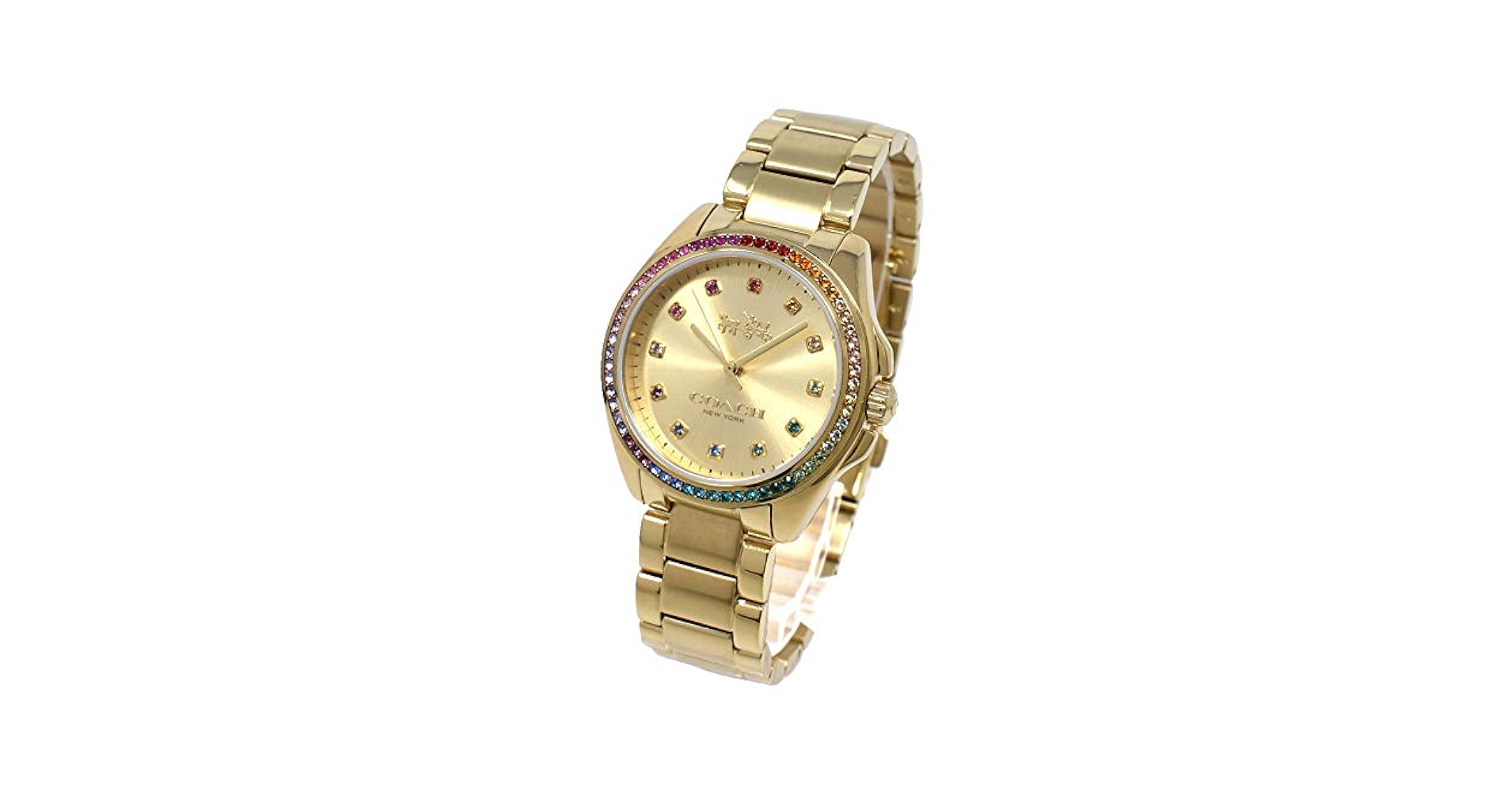 Amazon.co.jp: Coach Tristen 14502507 Rhinestone Bezel Quartz