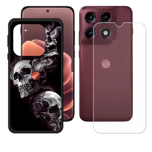 BMPNLSZ �K�p Motorola Edge 70 Pro�p+HD�����K���X�ɓK�����ėpTPU�P�[�X�A�V���J�Q���P�[�X�o���p�[�ی�o�b�N�P�[�X-Motorola Edge 70 Pro�p�ɓK����9�d�x�X�N���C�u�h�~�X�N���[���v���e�N�^(6,78") -