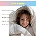 CLoucl Baby Crib Comforter/Duvet/Blanket All Season 100% Natural White Goose Down Filled,Noiseless 500 Thread Count 100% Cotton Fabric 750+Fill Power (White, 41x48in)
