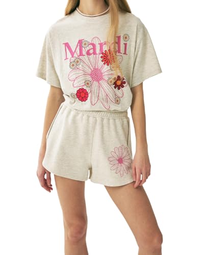 mardi mercredi Tshirt FLOWERMARDI Blossom – 100% Cotton, Relaxed Fit,