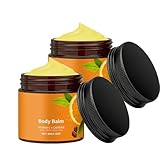 Vitamin C And Caffeine Body Balm, Feuchtigkeitsspendend Körperbalsam, Feuchtigkeitspflege Körpercreme für Trockene Haut, Nicht Fettend (2Pcs)