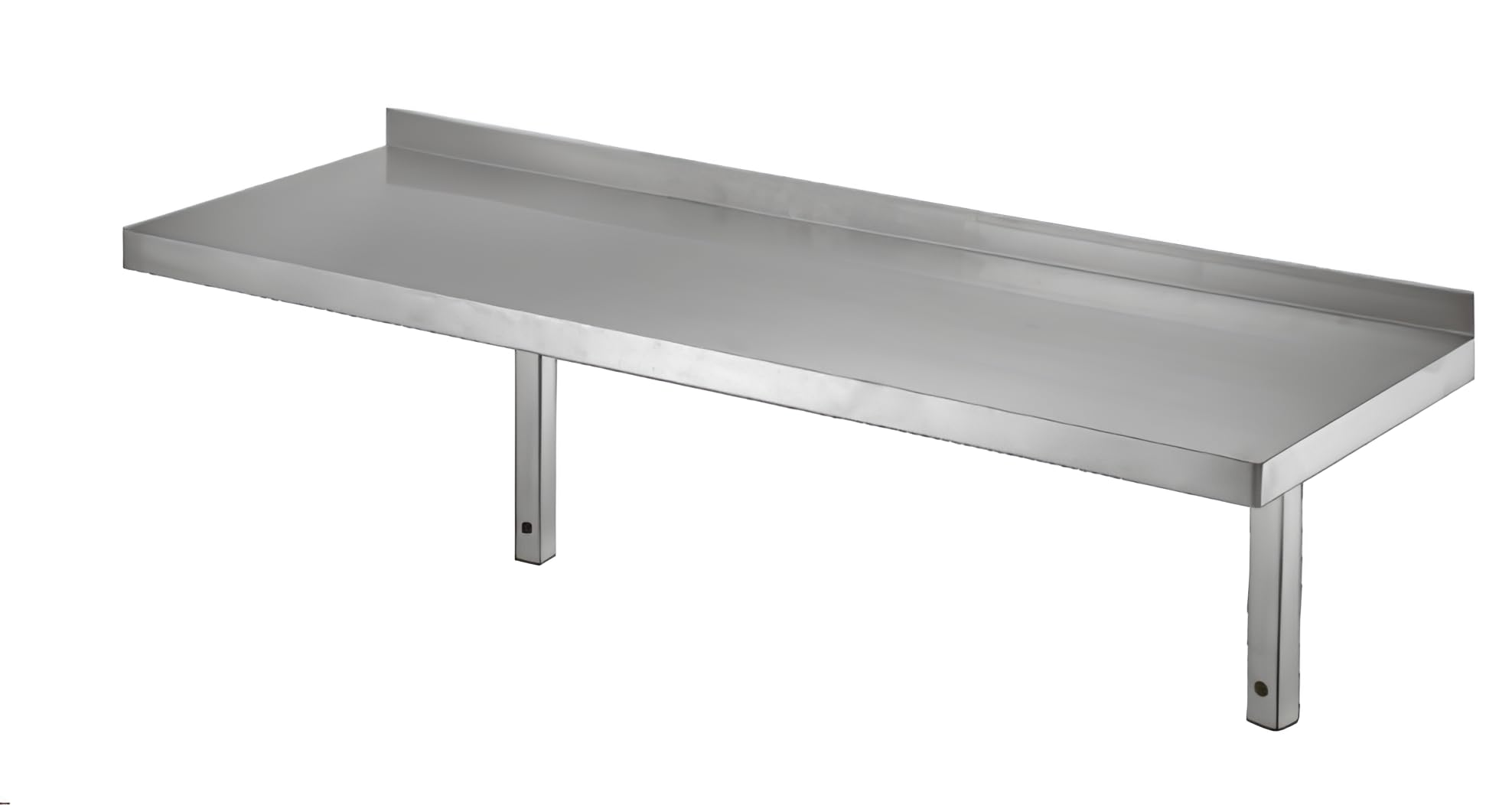 Generic FLYQUIPE Etagere à Pose Murale en INOX avec Equerre de Fixation Profondeur 400mm (1000x400mm), 54EM40