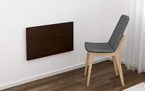 Image of Compal Heavy Duty Foldable Table for Laptop /Study /Dining /Microwave /Storage /Adults & Kids Study & Multipurpose Utility Engineered Wood Study Table (16x24 Inch Walnut Wall Mount Table)