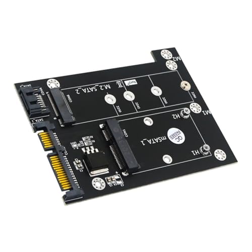 ARTIBETTER Dual Port Adapter Msata Ssd Converter High- Write for Msata and No Drivers Needed Supports Full