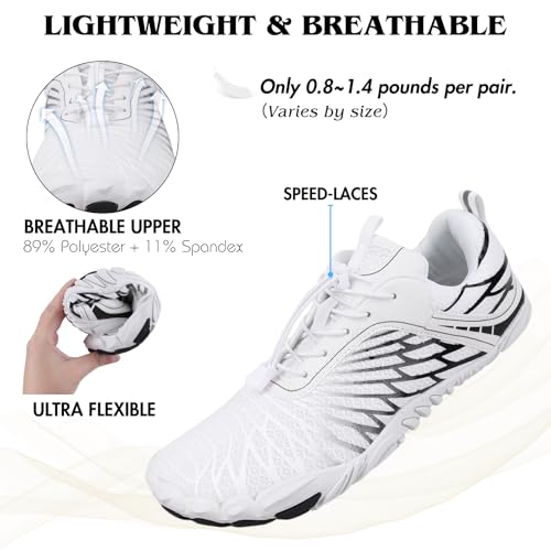 Image of Hike Barefoot Shoes for Women Men Non-Slip Breathable Walking Shoes Wide Toe Box Comfortable Athletic Footwear
