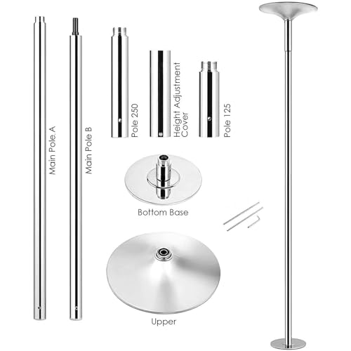 Barra de pole dance de 45 mm con extensión para ejercicio en casa 8