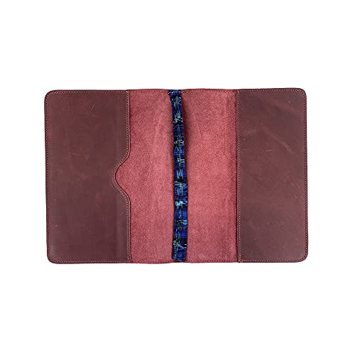 Image of Hide & Drink, Journal Cover Compatible with Moleskine XL (7.5 x 9.75 in) with Strap, Refillable Case, Personal Planner, Full Grain Leather, Handmade Office & Work Essentials, Sangria