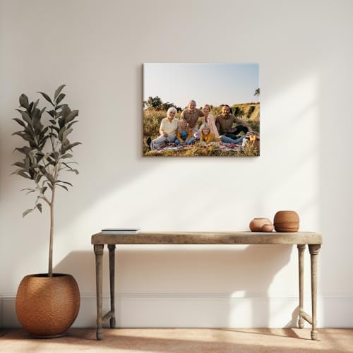 Personalized Photo Canvas Wall Art, Custom Canvas Prints with Your Photos,Ready to Hang, Ideal Housewarming Wedding Birthday Gift for Family Friends (HORIZONTAL PHOTO, 20" L x 16" W) - Image 2