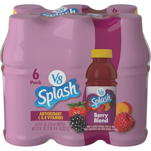 Image of V8 Splash Berry Blend Flavored Beverage, 12 fl oz Bottle (6 Pack)