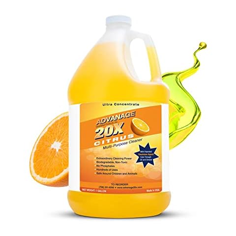 All Purpose Cleaner Concentrate - Advanage 20X The Wonder Cleaner Citrus for All Surfaces Around The Home, Oil and Grease | Multipurpose Cleaner For All Household Cleaning Needs | 128 Oz Cover