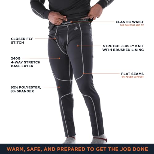 RefrigiWear Heavyweight Stretch Jersey Knit Base Layer Bottom3