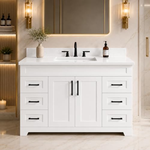 TONYRENA 48-inch Quartz Top Vanity