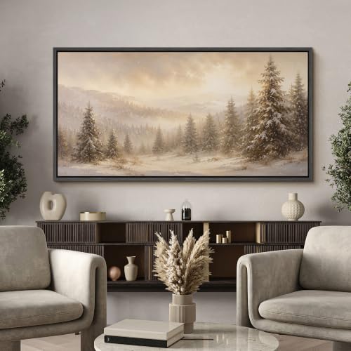 Image of MUDECOR Extra Large Framed Canvas Print Wall Art Pine Art for Living Room