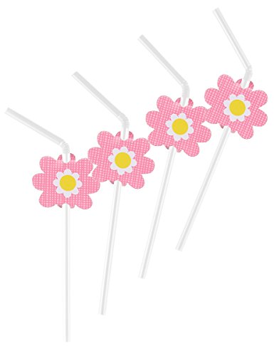 Creative Converting Flower Paper Straw miniatura 1