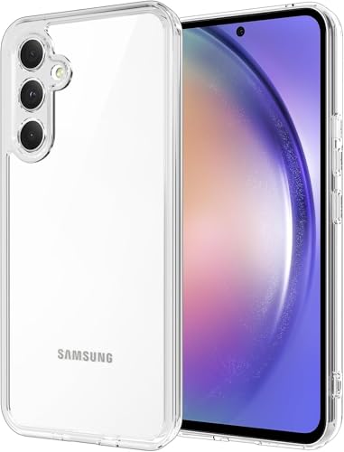 Image of REALCASE Silicone Samsung A54 5G Back Cover Case, Scratch Resistant Protective Crystal Clear Transparent Shock Proof Bumper Back Cover Case for Samsung Galaxy A54 5G