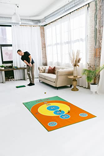 Golf Chipping Game – 6Ft X 4Ft Backyard Game For Indoor Or Outdoor – Chipping Mat, Target, Scoreboard And Velcro Golf Practice Balls For Adults (Skee Golf) #TOP7