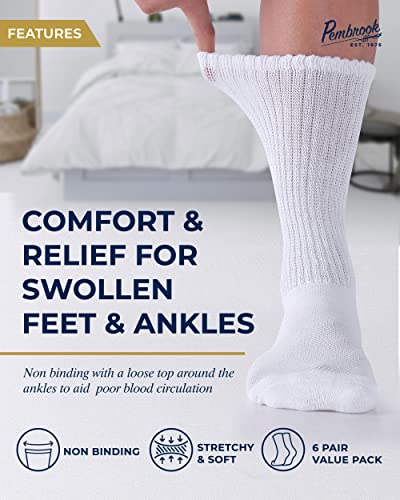 Pembrook Diabetic Socks For Men And Women - Non Binding Socks Women | Neuropathy Socks For Men And Neuropathy Socks For Women | Edema Socks For Diabetics Women | Diabetic Socks Women #TOP1