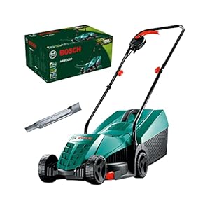 Bosch Home and Garden Rasaerba Elettrico 1200 W, Larghezza Di Taglio 32 Cm, Con Lama Aggiuntiva Inclusa, Verde