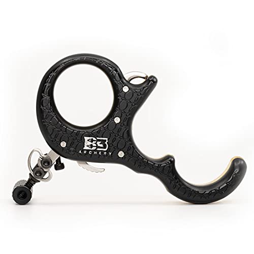 B3 Archery Hunting Omega Stainless Steel 3 Finger Thumb Trigger Release Aid, Brass #TOP1