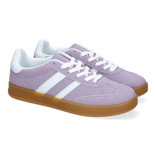 89119 Zapatilla Deportiva de Mujer, Elegante, Dia a Dia, Diseno Moderno Que combina Comodidad y Estilo, Ideales para Cualquier Ocasion. Lila Talla 39
