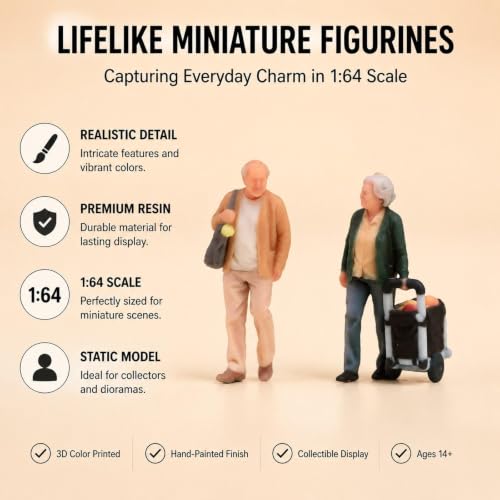Figurines miniatures 1/64 pour décor de table de sable - 5