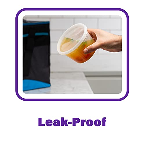 Pantry Value 16 Oz. Plastic Deli Food Storage Containers With Airtight Lids [48 Sets] #TOP4