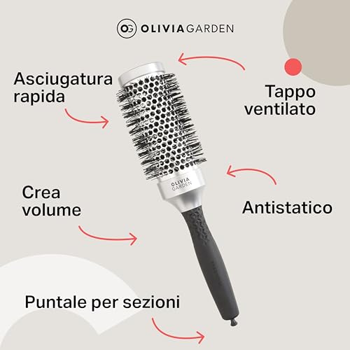 Olivia Garden Essential Blowout Classic Silber 45 Mm - 7