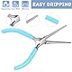 Spitzzange Spitzzange Lang Schmuckzangen Mini Needle Nose Pliers Flachrundzange für Perlen Schmuckherstellung Schmuck Halskette Reparatur