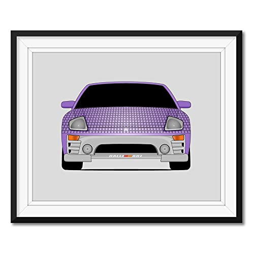 Custom Car Posters Handmade Poster compatible with Mitsubishi Eclipse 3G Spyder GTS (2000-2004) 2 Fast 2 Furious Print Wall Art Décor Roman Pearce (Tyrese Gibson) - 8x10 Metallic Print (Unframed)