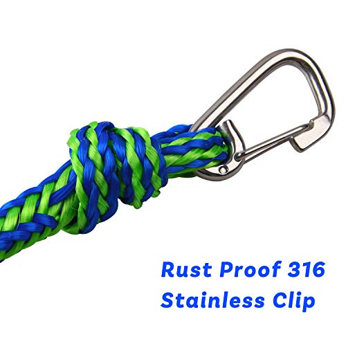 image for AGOOL PWC Dock Lines Mooring Rope Dock Lines with Foam Float for Jet S