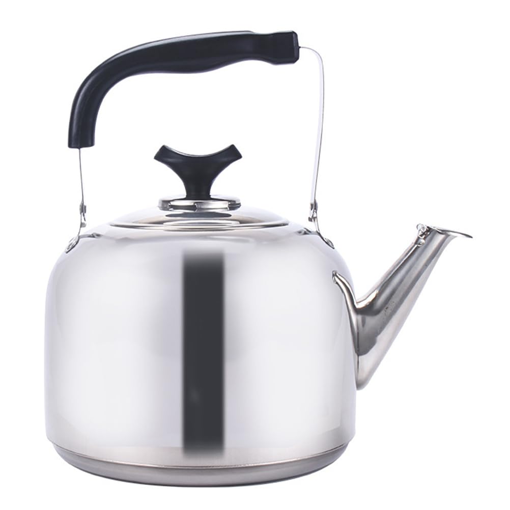 Wasserkessel Induktion Camping Wasserkessel Wasserkocher Teekessel Pfeifende Pfeifkessel Kessel mit Griff Wasserkocher Geeignet Für Induktionsherd Gasherd Elektrokeramikofen 7L