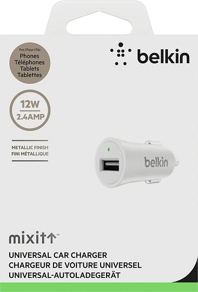 Belkin Auto-Ladegerät 2,4A - Schnellladung Für IPhone & Alle USB-Geräte Im Auto