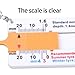 4pcs Small Treading Depth Checker High Seeability Scale Gauges Tool for Quick Tire Inspection on All Vehicle Types Tire Depth Gauges
