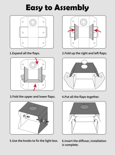 Glendan Light Box Photography, 13"X12" Photo Studio Light Box, Portable Folding Photo Shooting Tent Kit With 112 Led Adjustable Lights Cri >95, 8 Color Pvc Backdrops For Small Size Product Photography #TOP4