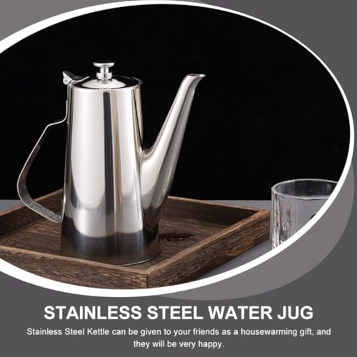 Hervidor de agua de acero inoxidable de 2l con mango antiescaldad para hogar 7