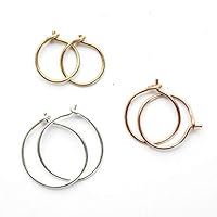 Algopix Similar Product 3 - Small Hoop Earrings Your Choice Solid