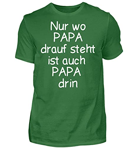 T-shirt haut de gamme pour homme en vert x-large avec citation humour papa