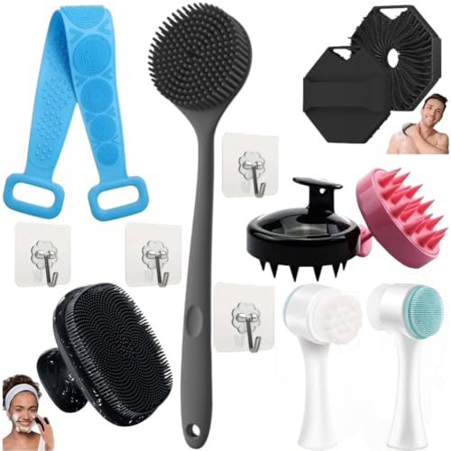 Image of Snika Silicon Brush Combo (6 in 1 Comboo Free hook)