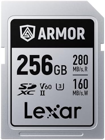 Lexar Cartão de memória Armor Silver PRO SDXC de 256 GB, UHS-II, ...