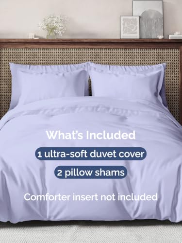 Image of Duvet Cover Oversized King - 3 Piece with Zipper Closure - Lavender