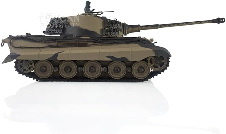 TOUCAN RC HOBBY 1/16 Henglong FPV 7.0 Customized King Tiger RTR RC Tank 3888A Barrel Recoil FPV