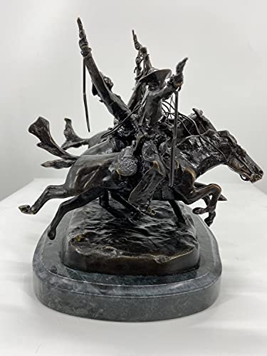 Coming Through The Rye Solid Bronze Statue By Fredric Remington Mini #TOP3