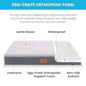 Orthopedic-Dog-Bed-for-Large-Dogs-Big-Waterproof-Dog-Bed-with-Removable-Washable-Cover-Anti-Slip-Bottom-Extra-Large-Dog-Crate-Bed-Deluxe-Plush-Pet-Bed-Mat-Grey - Cucciolini Doodles   Orthopedic-Dog-Bed-for-Large-Dogs-Big-Waterproof-Dog-Bed-with-Removable-Washable-Cover-Anti-Slip-Bottom-Extra-Large-Dog-Crate-Bed-Deluxe-Plush-Pet-Bed-Mat-Grey