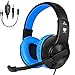 DIWUER Gaming Headset for Xbox One, PS4, Nintendo Switch, Bass Surround and Noise Cancelling 3.5mm Over Ear Headphones with Mic for Laptop PC Smartphones