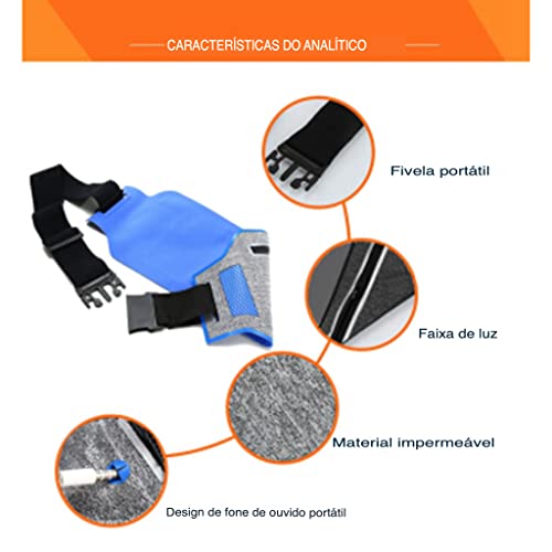 Pochete Esportiva De Cintura Porta Celular Para Atividades Ao Ar Livre Corrida Academia Caminhada Ci