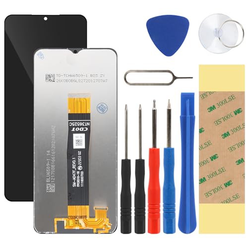 LTZGO Compatible con Samsung Galaxy A04s SM A047F A047F/DS A047F/DSN Pantalla Negro LCD Display Táctil Vidrio Reemplazo con Reparación Repuesto Herramientas Kit, Adhesiva (sin Marco)