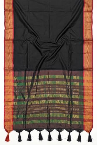 Image of SUPERLAXMI Womens Narayana Pattu Narayanpeth Cotton Silk Saree with unstitched blouse