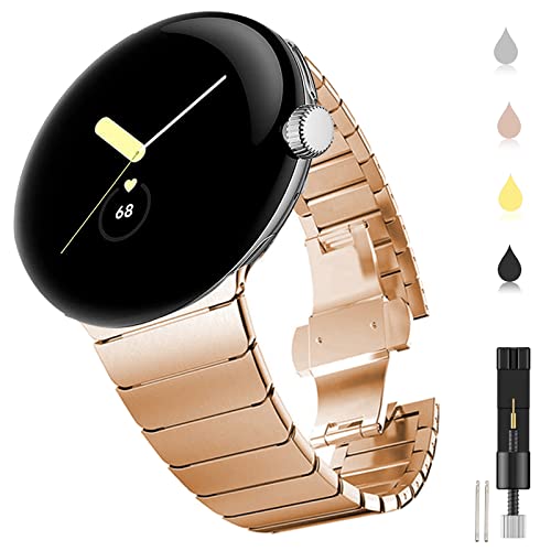 Miimall Metal Strap for Google Pixel Watch 4/3/2/1 41mm Band