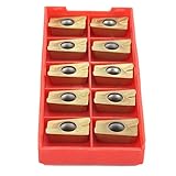 Hartmetall-Fräseinsätze, gelbe Beschichtungs-Fräseinsätze Einfacher Korrosionsschutz zum Schlichten zum Schruppen für elektronische Komponenten für die Fabrik